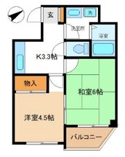 コスモタウン千代田の間取り画像