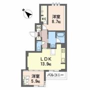ヒュッゲ桜花の間取り画像