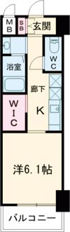 CREST TAPP 神戸三宮の間取り画像