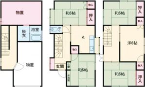 島田3貸戸建の間取り画像