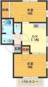 シャトル小谷田の間取り画像