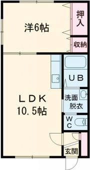 ジャスティー五稜郭2番館の間取り画像