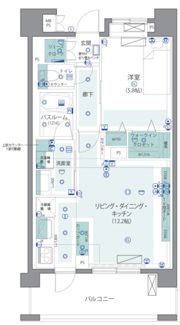 ｸﾞﾛｰﾍﾞﾙ ｻﾞ･ｶﾞｰﾃﾞﾝ新宿西落合の間取り画像