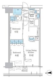 パークアクシス新宿百人町の間取り画像