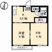 フレグランスひがし B棟の間取り画像