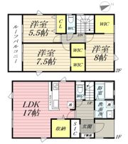 リナージュ豊川市大橋町01の間取り画像