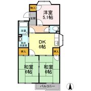 ヴィラコスモ Ⅰの間取り画像