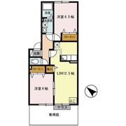 メロディーヒルズ Bの間取り画像