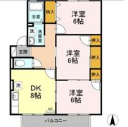 ロイヤルガーデン仲沖 F棟の間取り画像