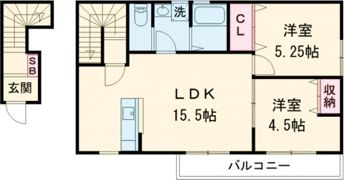 リーブルファイン津興2号棟の間取り画像