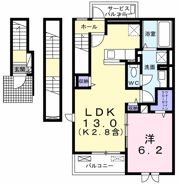 武蔵野ハイツ1の間取り画像