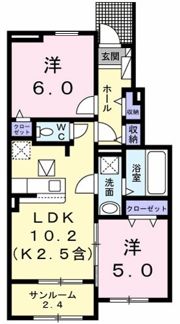 武蔵野ハイツ3の間取り画像