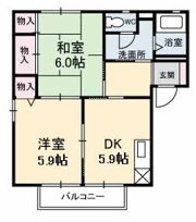 パークハイツ B棟の間取り画像