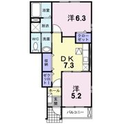 アバンツァート・ヴィラⅡの間取り画像