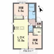 プレステージ川岸 Cの間取り画像