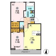 セジュールグリーン なごみの間取り画像