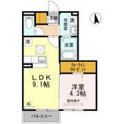 Sainte Devote(ｻﾝ・ﾃﾞﾎﾞｰﾃ)の間取り画像