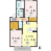 ヴィスタリアハイム Bの間取り画像