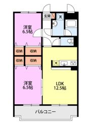 ベルオーク戸野目の間取り画像
