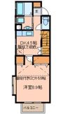 プリムヴェールⅥの間取り画像