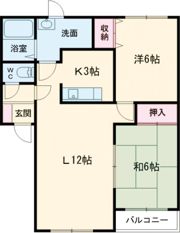 ハイツ富士の間取り画像