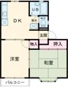 ハイツリヴェールB棟の間取り画像