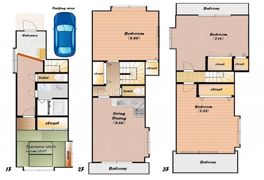 品川区北品川戸建の間取り画像