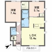 サンライズAの間取り画像