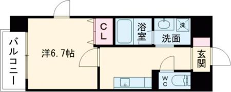 クレスト熊本城の間取り画像