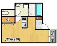エターナルシー西明石Ⅱの間取り画像