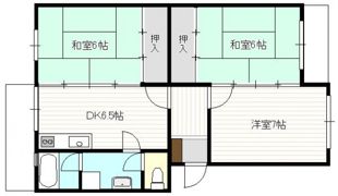 大塚西マンションの間取り画像