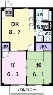 アネックス大林の間取り画像