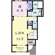 レジデンスの間取り画像