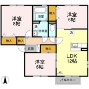 ロイヤルタウン広面 Aの間取り画像