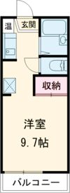 クレール朝日ケ丘の間取り画像