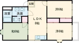エルディムウエダB棟の間取り画像