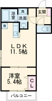 グランメゾン朝日町の間取り画像
