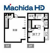 あんしん+VieM岡13-1007(ガレージハウス)の間取り画像