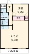 MKタウン江場Aの間取り画像