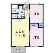 ワイドヒルズBの間取り画像