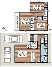 リナージュ北本市緑01の間取り画像