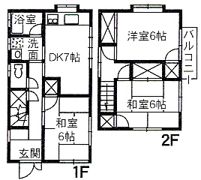佐藤貸住宅の間取り画像