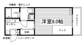 ベレール富町の間取り画像