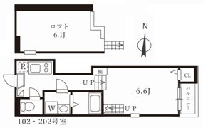 ハーモニーテラス大宝の間取り画像