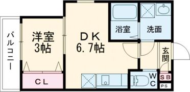 ジーメゾン西大寺赤田トリナーレの間取り画像