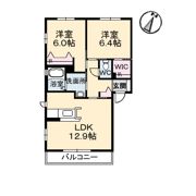 グランマストみどり坂 B棟の間取り画像