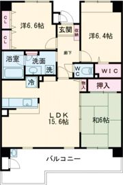 ライオンズマンション貝塚モリスの間取り画像