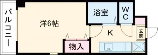 パラドール魚住Ⅱの間取り画像