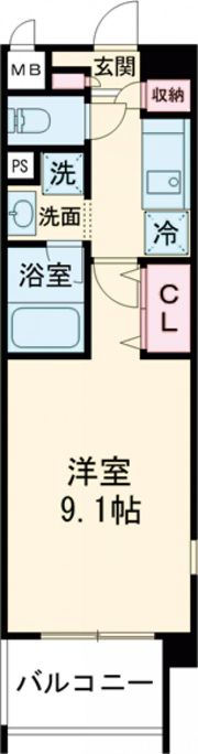 サンライズ石田の間取り画像