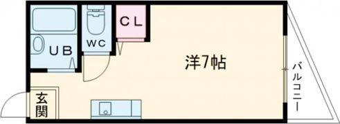 シャンテー甲斐田の間取り画像